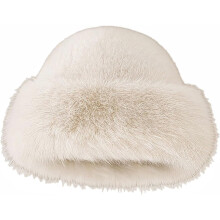 (Beige, color_name) Damen flauschiger Faux Fur Bucket Hat, warm, für Winter Outdoor