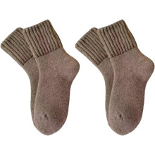 (Begie X2, color_name) 2 Pairs Warm Fluffy Mid-Calf Socks for Women, Wool Thermal Socks, Versatile for Daily Wear & Holiday Gifting