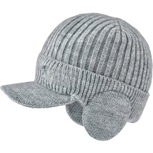 (Light Gray, color_name) Căciulă elastică 2026, unisex, clapete urechi