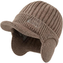 (Khaki, color_name) Căciulă elastică groasă, unisex, clapete urechi