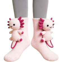(2c, color_name) 2 Pcs 3D Knit Animal Socks for Women-Warm Soft Novelty Floor Socks,Cute Cozy Hand-Crocheted Stocking Stuffers Christmas