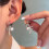 (Silver, -) Orecchini a perla fiocco, placcati oro, design pendenti 2