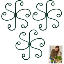 (Green A, -) Pflanzenstabilisator & Stielstütze für Zimmerpflanzen, goldene Blume (3, Gold B)