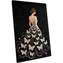 (I, -) Kit pintura perlas 3D castillo fuegos, principiantes.