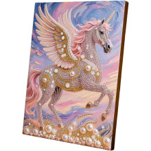 (D, -) Kit pintura perlas 3D castillo fuegos, principiantes.