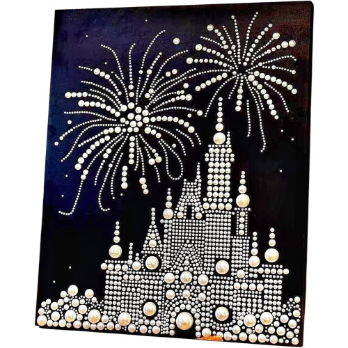 (J, -) 2026 Κιτ Ζωγραφικής Πέρλας 3D, Castle Fireworks