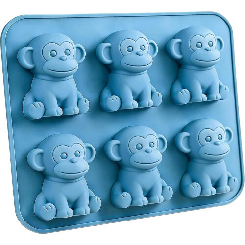 (Monkey, -) Χαριτωμένο Καλούπι Πάγου Αγελάδα, 3D, Επαναχρησιμοποιήσιμο