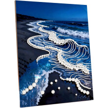 (J, -) Kit pintura perlas girasol 11.8x15.7 pulg.
