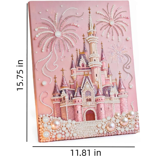 (D, -) 2026 Κιτ Ζωγραφικής Πέρλας 3D, Castle Fireworks 1