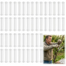 (50 Pcs, -) 50kpl silikoni vartiohiha, 3-7.5mm joustava, kasvien varttaminen, Suojaa