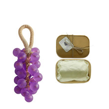 (Purple, -) Savon grappe raisin corde fait main, naturel, doux, parfum longue durée