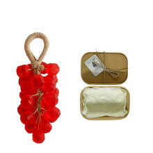 (Red, -) Savon grappe raisin corde fait main, naturel, doux, parfum longue durée
