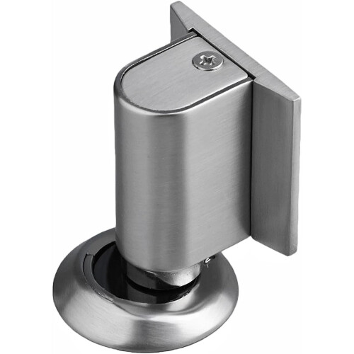 (Brushed Nickel, -) Tope puerta magnético sin taladro, resistente.