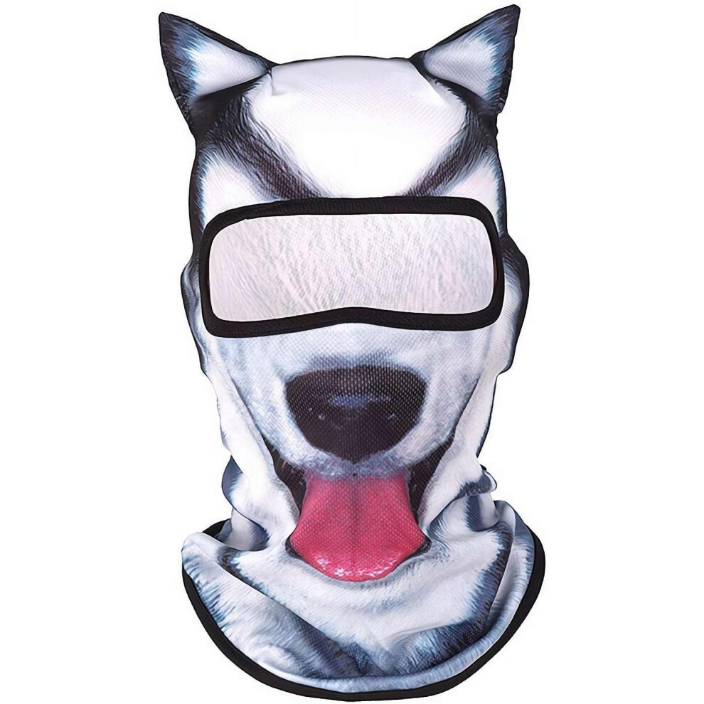 (H, One Size) Unisex 3D Cat Ski Balaclava, Animal Face Mask, Shiesty For Music Festivals, Ski, Party Outdoor (B) 5437706724605
