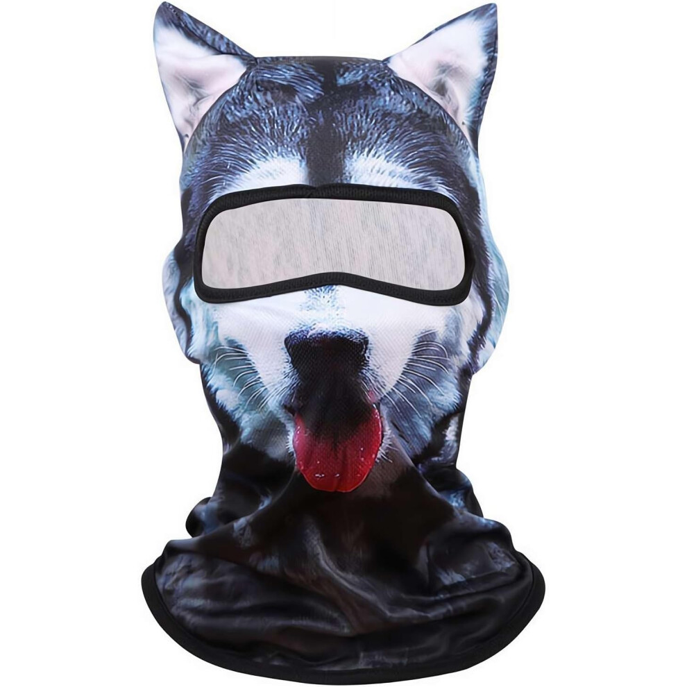 (C, One Size) Unisex 3D Cat Ski Balaclava, Animal Face Mask, Shiesty For Music Festivals, Ski, Party Outdoor (B) 5437706724582