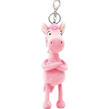 (Pink, 20cm) 2026 přívěsek kůň, plyš, klíčenka
