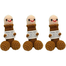 (B, 3pcs) 1 positiver Penis Puppe, witziger Schreibtisch Schmuck (A)