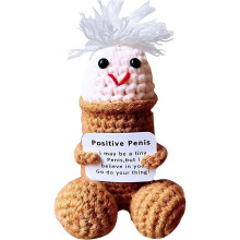 (A, 1pcs) 1 positiver Penis Puppe, witziger Schreibtisch Schmuck (A)