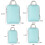 (Gray, One Size) 4 pungi compresie voiaj, esențiale 8