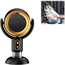 (Black, rechargeable) Ventilateur anti-fumée intérieur, purificateur air, violet, élimine odeurs
