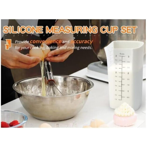 (size_name, 750ML) Silicone Baking Measuring Cup, 750ml, High-Temp Resistant 2