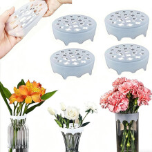 (4 Pcs, one size) Silikon Blütengitter Blumenarrangeur, 2026, wiederverwendbar
