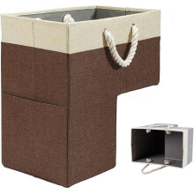 (Brown, 1pcs) Taitettava portaikko kori, säilytys, matolle ja puulle