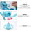 (Blue, 1pcs) 2026 Automatic Dog Water Dispenser, Gravity Waterer 8