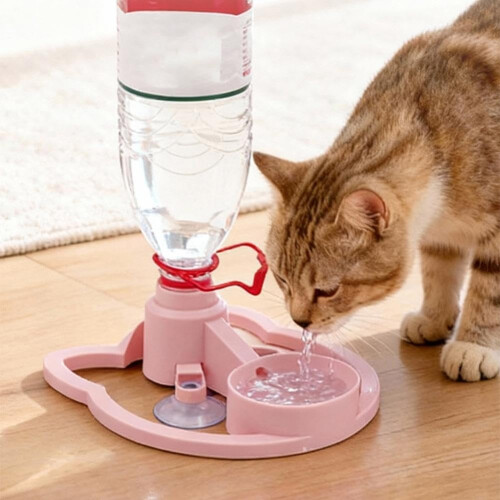 (Pink, 1pcs) 2026 Automatic Dog Water Dispenser, Gravity Waterer 1