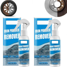 (2pcs, 1 Fl Oz (Pack of 1)) Jernpulverfjerner, bilrust fjerningsspray, fargeskiftende, for hjul