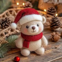 (gingerbread man, 1pcs) Collezione feltro natale amici, 2025, ornamenti lana, regalo