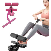 (Pink, 1pcs) Ab träningshjälpenhet, multi-funktionell justerbar ab tränare med dubbla sugkoppar, justerbar ab tränare med
