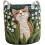 (D, 1pcs) Cesta ropa acolchada floral, dormitorio. 1
