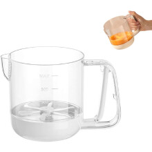 (White, One Size) Puoliautomaattinen vispilä, munasekoitin, maitovaahto