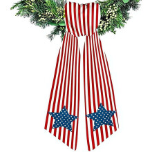 (Star Stripe, One Size) Patriotischer Kranz Sash, rot/weiß/Blau, für Haustür & Hochzeit