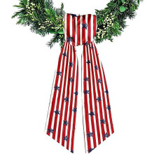 (1 Stripe, One Size) Patriotischer Kranz Sash, rot/weiß/Blau, für Haustür & Hochzeit