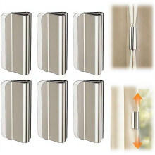 (6 Pairs, one size) Magnete für Vorhangschluss, 6/10 Paar, für Verdunklungsvorhänge