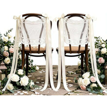 (White, one size) 2 Hochzeit Spitze Stuhlschilder für Sweetheart Tisch, Mr & Mrs