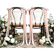 (Pink, one size) 2 Hochzeit Spitze Stuhlschilder für Sweetheart Tisch, Mr & Mrs
