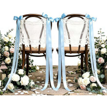 (Blue, one size) 2 Hochzeit Spitze Stuhlschilder für Sweetheart Tisch, Mr & Mrs