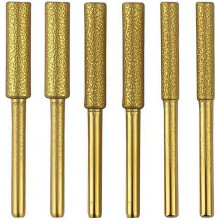 (Golden, 6pcs) 3/6 stuks kettingzaag slijper steen bestand, titanium geplateerd - voor juwelen en hout