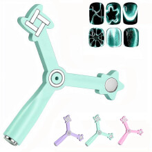 (green, 1pcs) 4 v 1 magnet na mačacie oko na gélové nechty, silný magnet, nechtové umenie