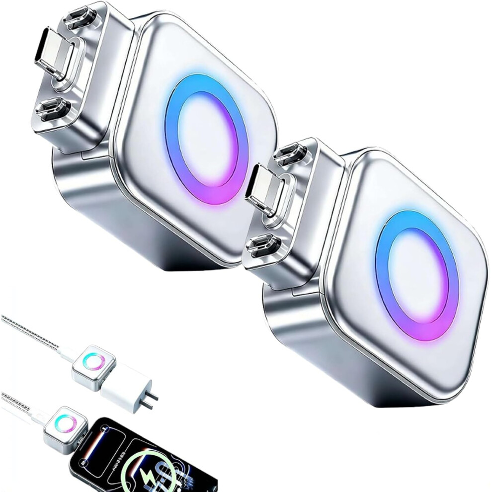 (2 Pcs, One Size) Stop Charge Smart Charger, 140W Smart Auto Disconnect Charging Cable Protector,Fully Charged Separator,Overcharge Protec 5437706729761