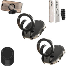 (2 Pcs, One Size) 3-in-1 magneettinen puhelinteline, 360