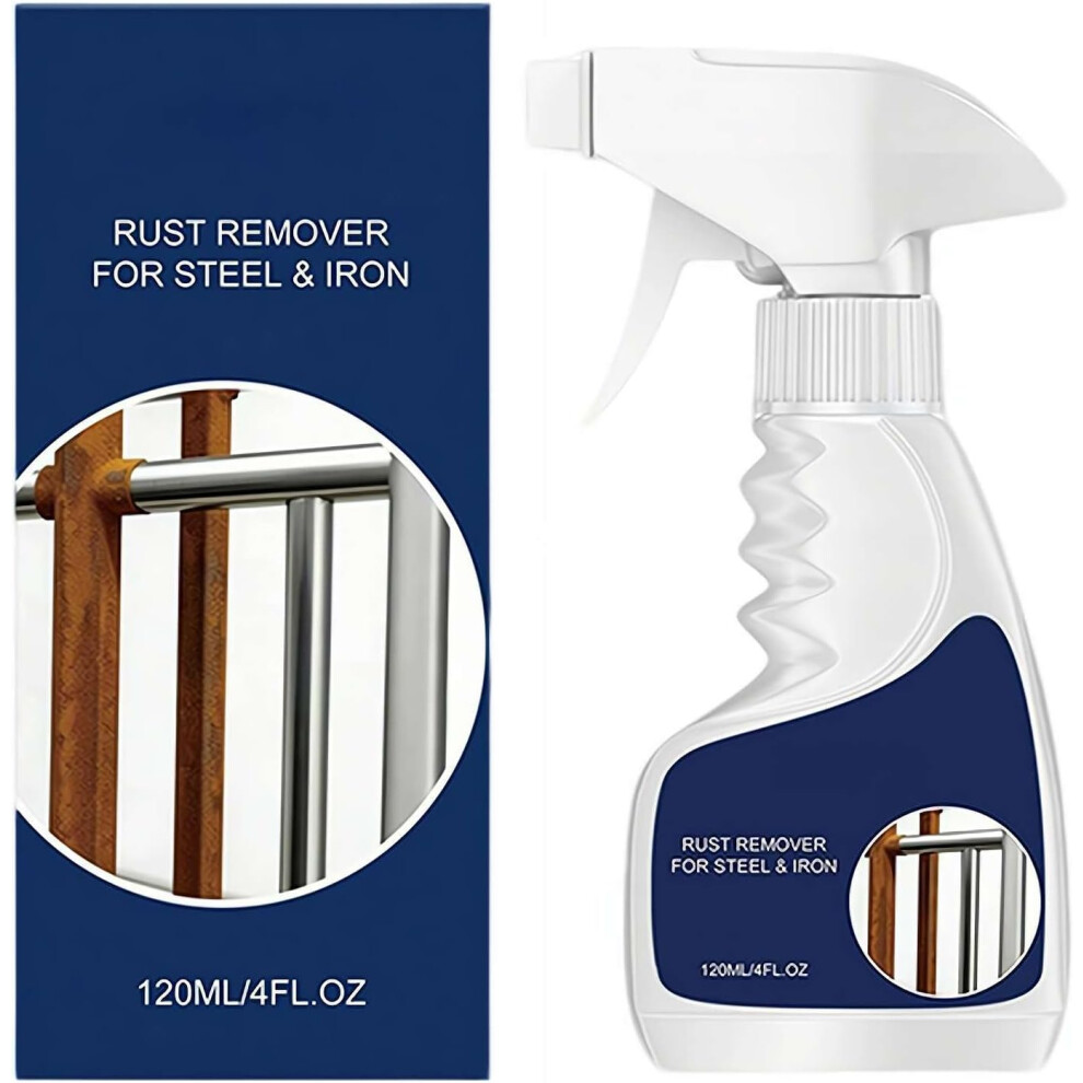 (1Pcs, 1 Fl Oz (Pack Of 1)) Rust Remover Spray For Metal, 120Ml Highly Concentrated Rust Remover For Steel Copper Stainless Steels,Multipurpose Rust 5437706730712