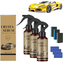 (3 Pcs, one size) Sérum cristal voiture 100ml, céramique graphène dureté 9H, protection auto
