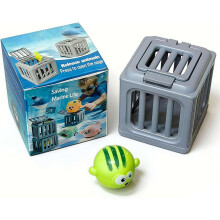 (Green Fish, 1set) Jouets plongeon piscine, cage sauvetage sous-marine, animaux flottants, enfant