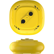 (Yellow, -) Levande bete luftare – automatisk flytande levande bete luftare för betes hink, vattentät flytande bubbler, tyst fiskebubblare