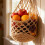 (White, X-Small) Set colgantes macrame algodón, plantas interior. 3
