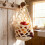 (White, Large) Set colgantes macrame algodón, plantas interior. 4